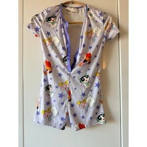 SHEIN X Powerpuff Girls Snap Front Romper Playsuit Girls Sz 9Y